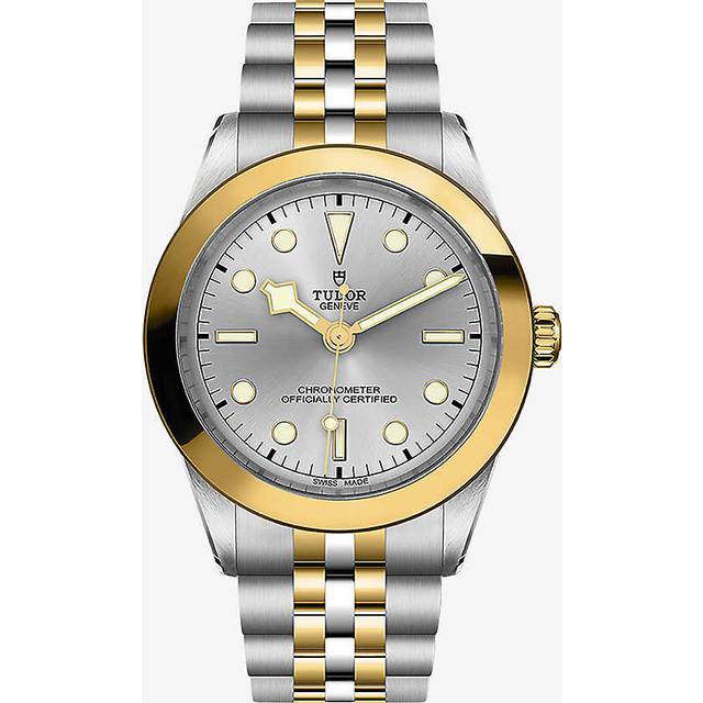 Tudor Unisex Silver M79663-0002 Black Bay S&g 18ct Yellow-gold and Steel Automatic Watch 1 Size - SILVER