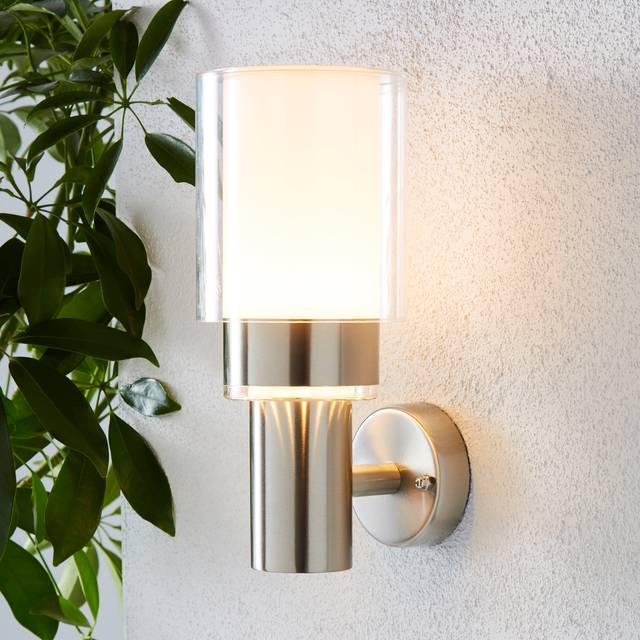 Adoni Steel Outdoor Wall Light - Silver