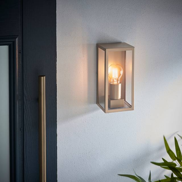 London Industrial Outdoor Wall Light - Gold