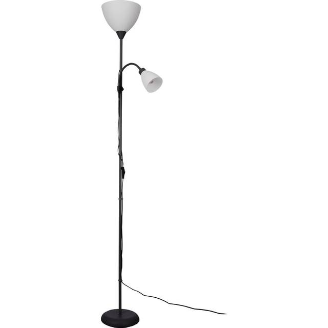Eglo Basic Montanini-e Modern Eco Friendly Black Steel Floor Lamp, Black