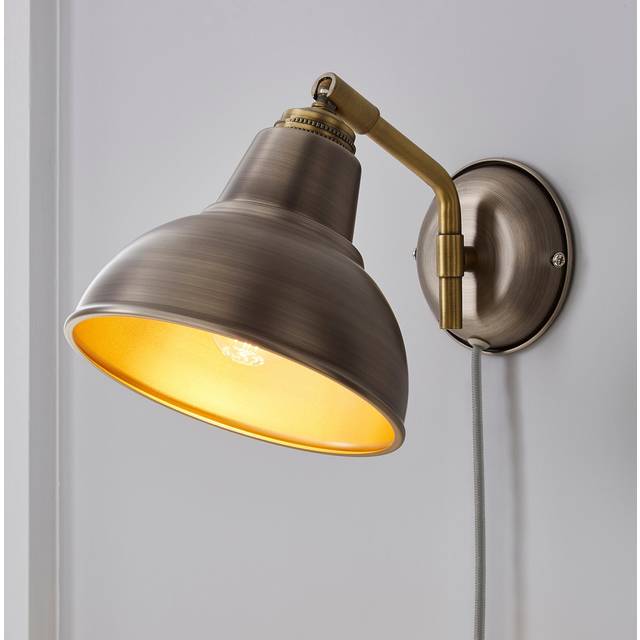 Bradwell Plug In Wall Light - Pewter