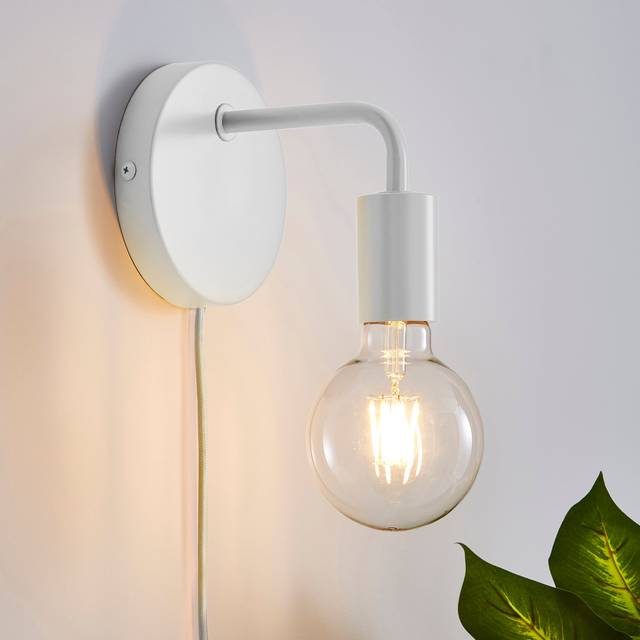 Elements Koppla Plug In Wall Light - White