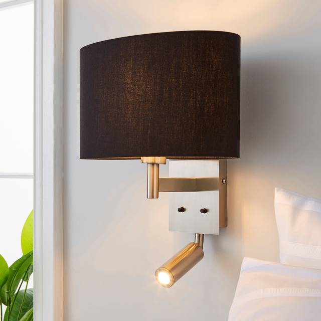 Reader Shaded Wall Light - Black