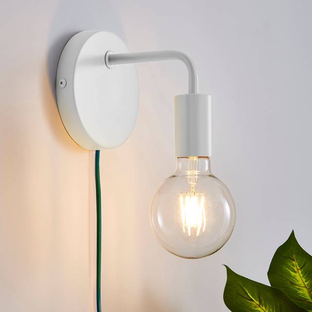 Elements Koppla Plug In Wall Light - White