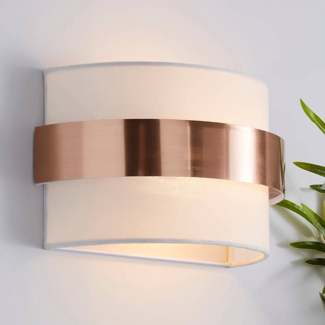 Joey Shaded Wall Light - Ivory