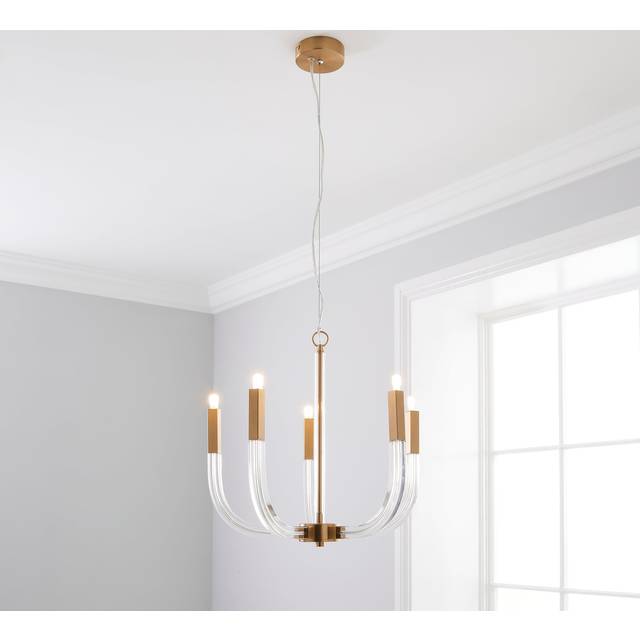 Hotel Finley 5 Light Ceiling Light - Gold