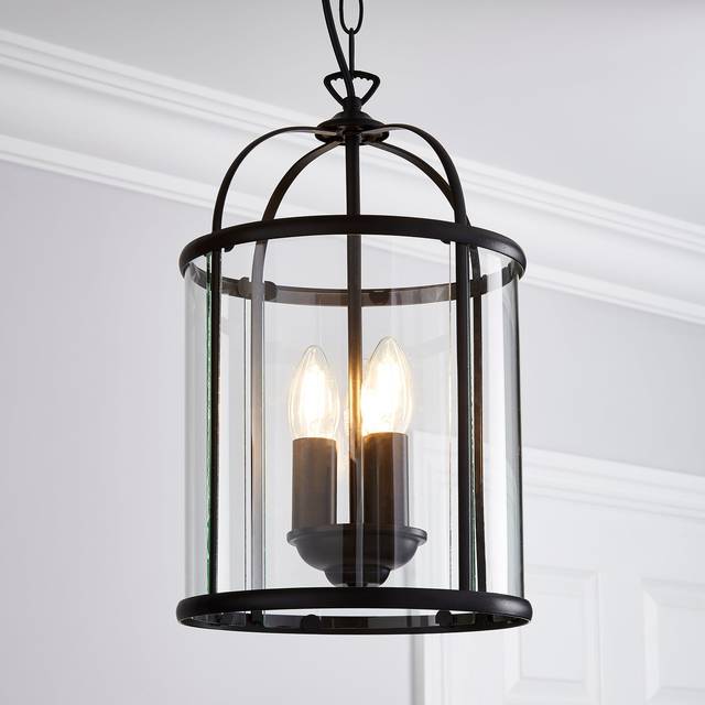 Hurricane 3 Light Pendant Light - Black
