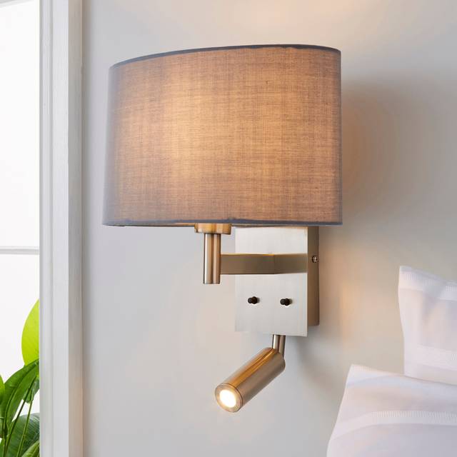 Reader Shaded Wall Light - Grey
