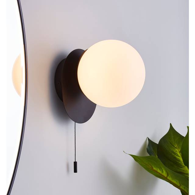 Elements Tela Bathroom Wall Light - Black