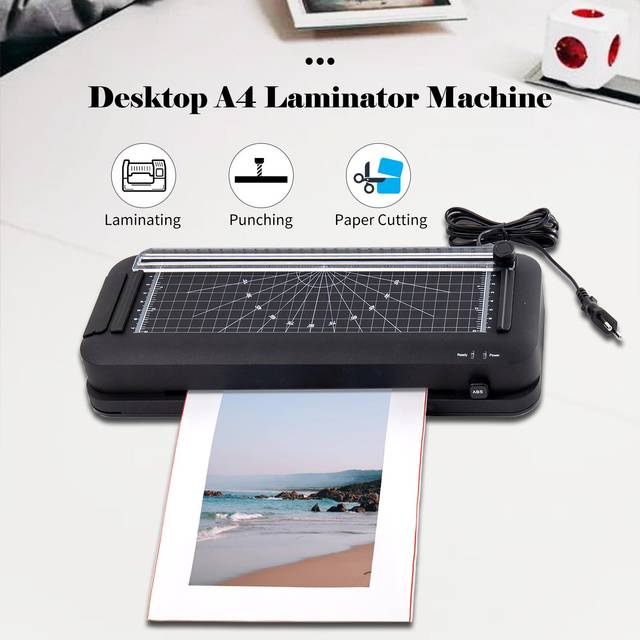 A4 Laminator Machine 9 Inch Thermal Laminator Desktop Hot Laminator for Home School Office Business