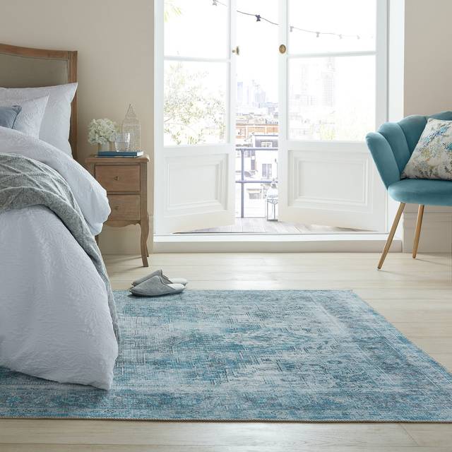 Gabriella Washable Rug - Gabriella Blue