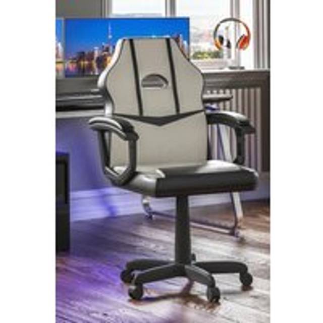 Vida Designs Comet Racing Office Gaming Adjustable UKFR Fabric Chair - White - One Size