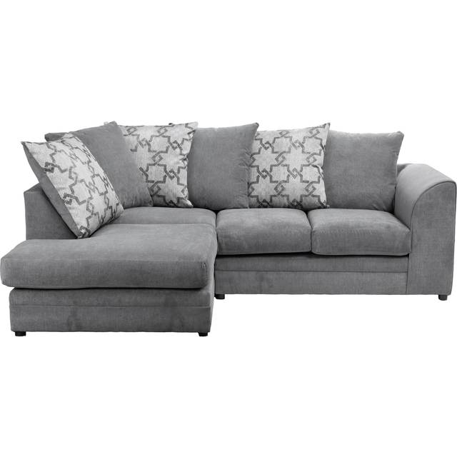 Washington Brushed Chenille Corner Sofa - Soft Chenille Grey