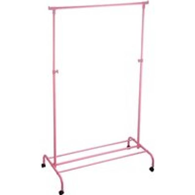 Home Vida Single Garment Rack Clothes Rail Hanger Stand - Pink - One Size