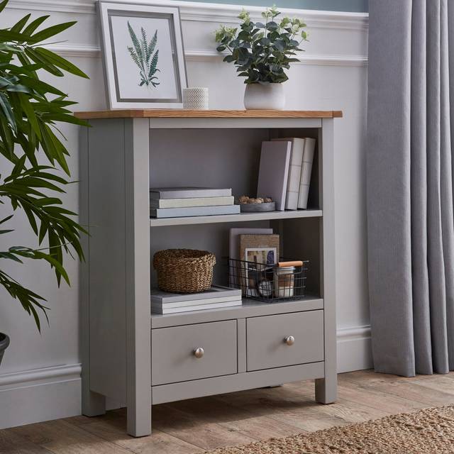 Bromley Low Bookcase - Bromley Grey