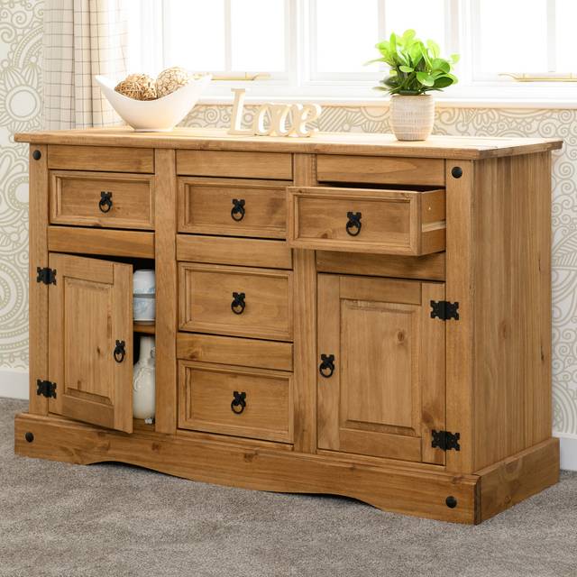 Corona Large Sideboard - Oak