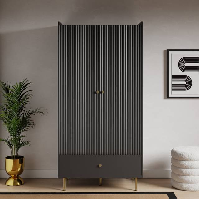 Georgi Double Wardrobe - Georgi Black