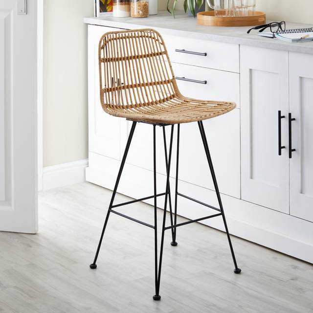 Pax Counter Height Stool, Rattan - Pax Natural