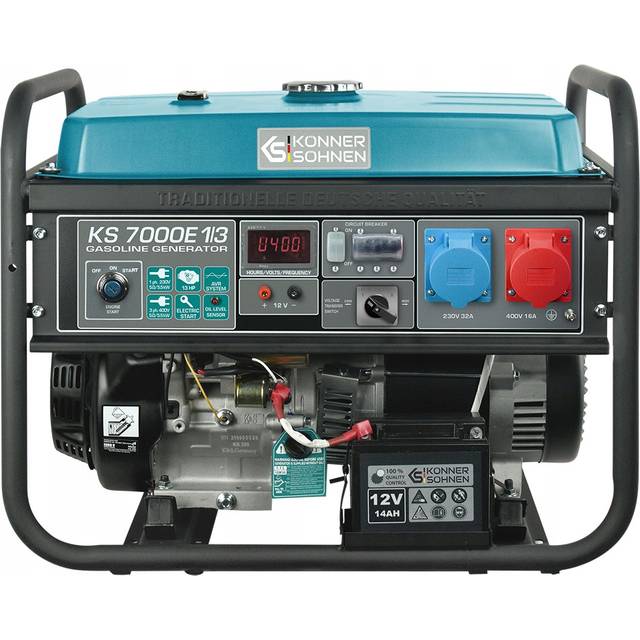 Outdoor Petrol Generator KS 7000E-1/3 max power of 5500W 400V/230V