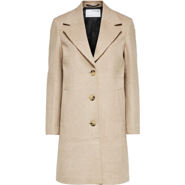Selected Yllekappa New Sasja Beige 38 Kvinna