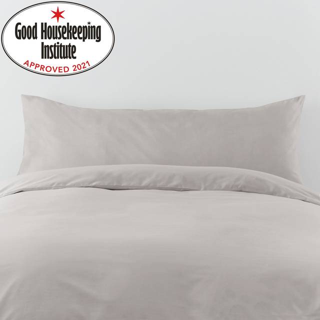 Non Iron Plain Dye Silver Large Body Pillowcase