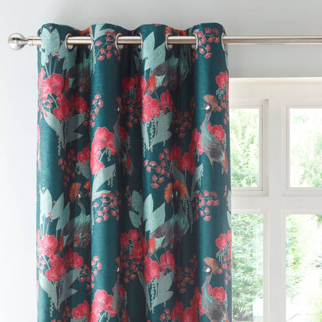 Mariba Eyelet Curtains - Emerald