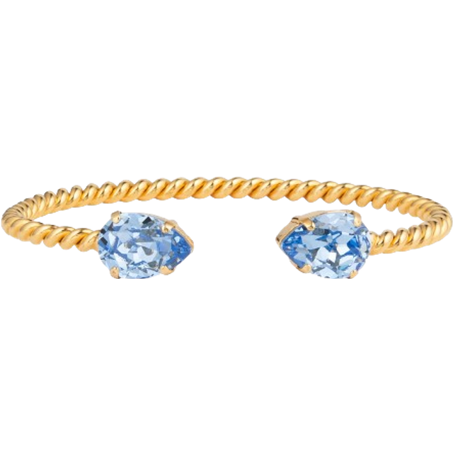 Caroline Svedbom - Mini Drop Bracelet Gold Light Sapphire