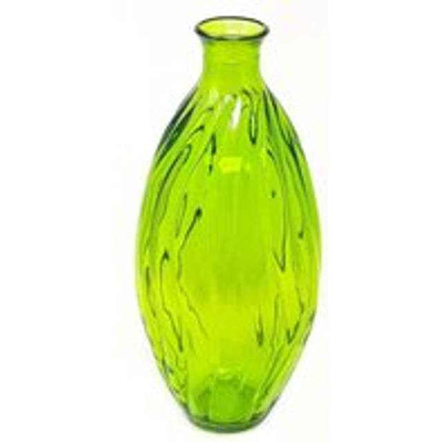 Verano Spanish Ceramics Verano Recycled Glass Ola Tall Vase Lime Green, Green