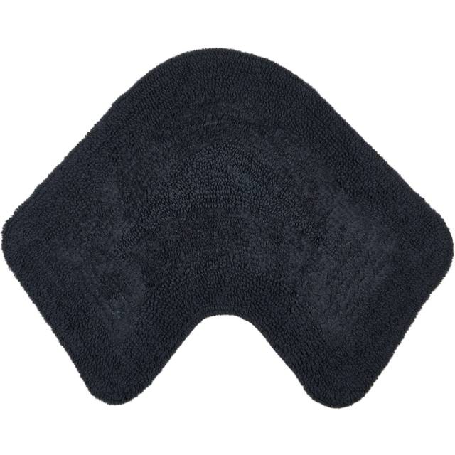 Super Soft Reversible L-Shaped Bath Mat - Charcoal