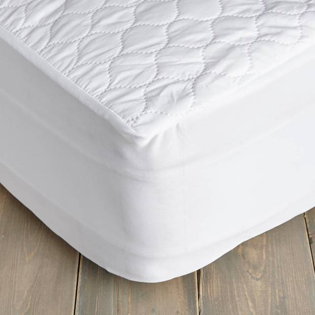 Teflon Stain Resistant Mattress Protector - White