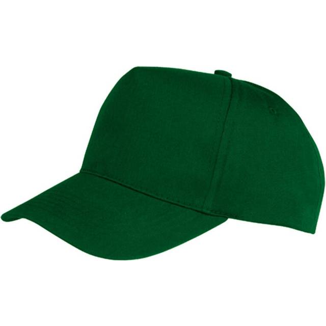 (One Size, Bottle Green) Result Unisex Core Boston 5 Panel Printers Baseball Cap