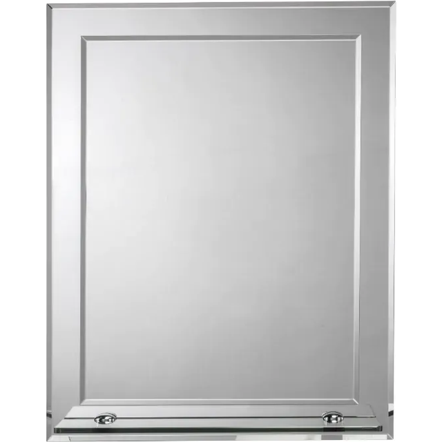 Croydex - Hang 'n' Lock Round Mirror, Glass Mosaic Border 60x60cm - Meadley