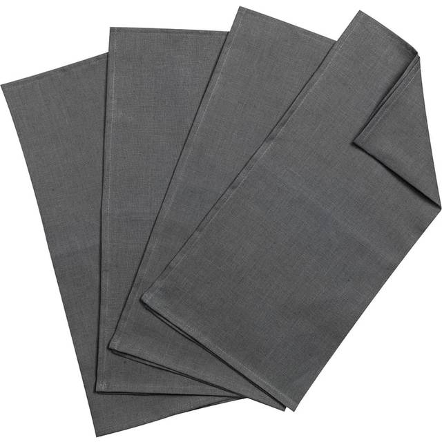 Scandi Living Clean serviettes 45 x 45 cm 4-pack charcoal