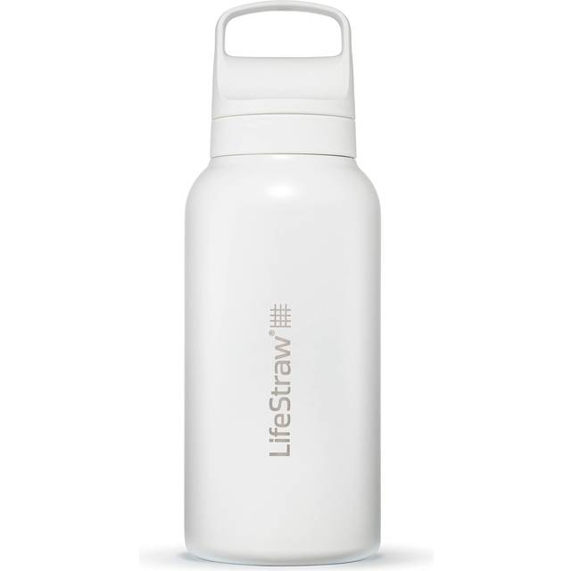 LifeStraw Go 2.0 Stainless Steel 1000 ml Water Filter Bottle - Polar White