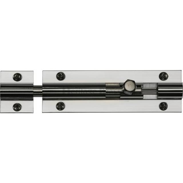 Heritage Door Bolt Straight - Polished Chrome (15.24 cm H x 3.18 cm W)
