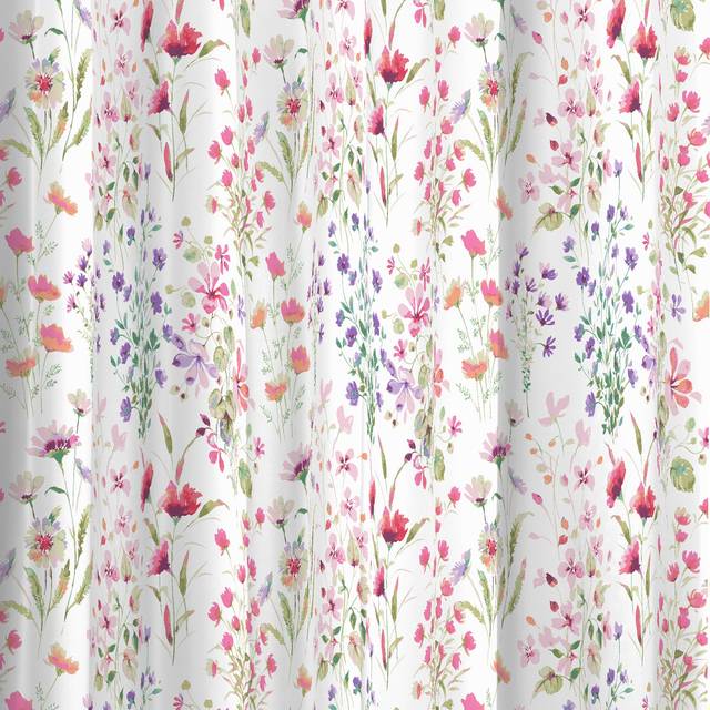 Watercolour Floral Shower Curtain - Multicolor