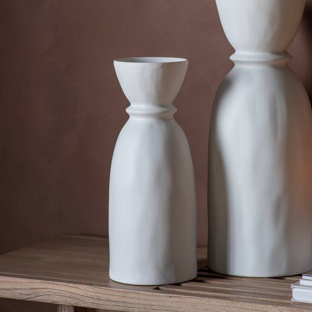 Takada Small Bottle Vase - White
