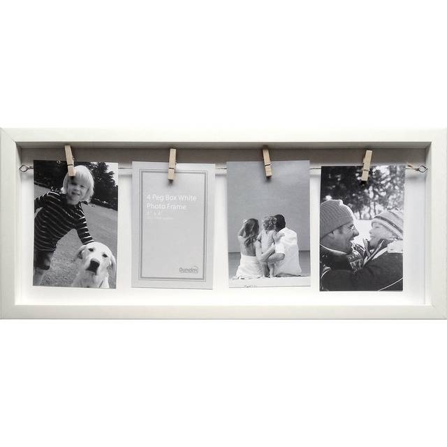 Essentials Peg Multi Photo Frame - White