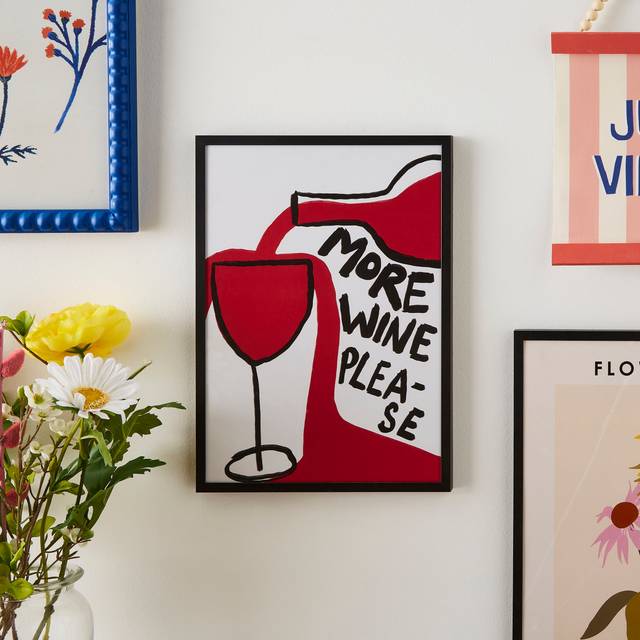 Athene Fritsch More Wine Please Poster - Multicolor