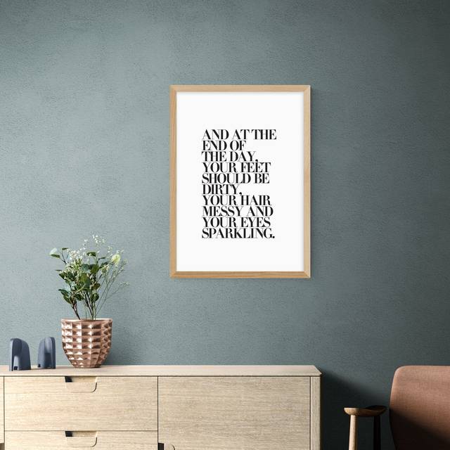 East End Prints At The End of the Day Framed Print - Black