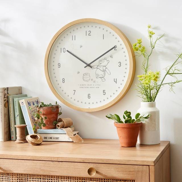 Disney Winnie the Pooh Wall Clock - Natural