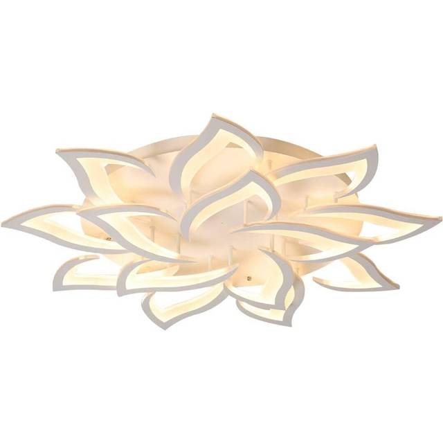 Izzabella 14-Light 91.44cm Acrylic LED Flush Mount - White (11cm H X 91.44cm W X 91.44cm D)