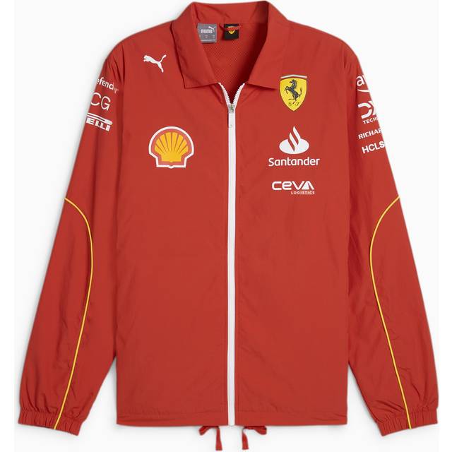 2024 Scuderia Ferrari Coach Team Jacket (Red) Men's L Polyester Made By: Puma