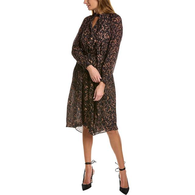 AllSaints Nina Torto Linen-Blend Maxi Dress