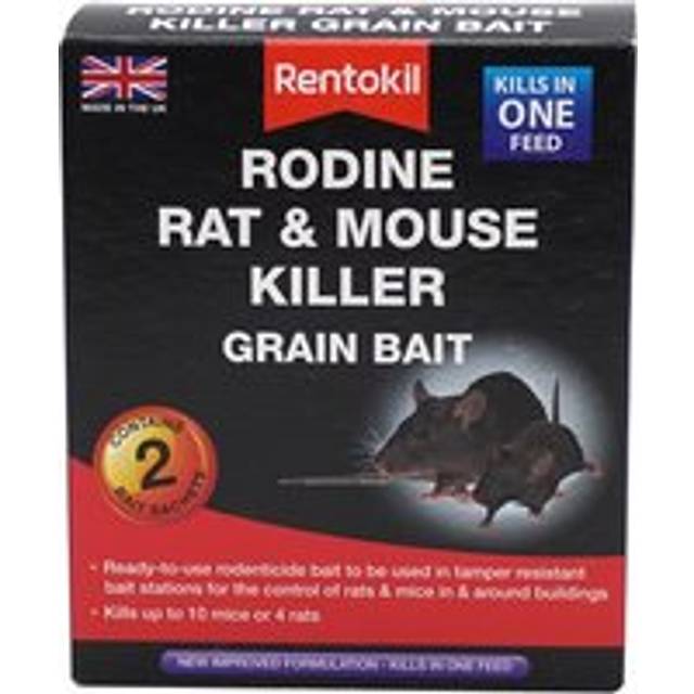Rentokil Rodine Rat & Mouse Killer Grain Bait - 2 Satchet