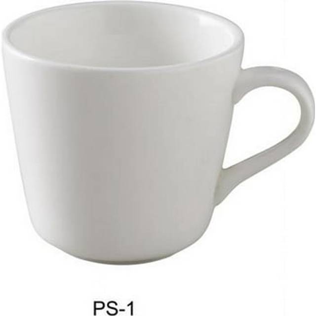 Yanco PS-1 7-oz Porcelain Tall Cup, Bone White - 3 in. - Pack of 36