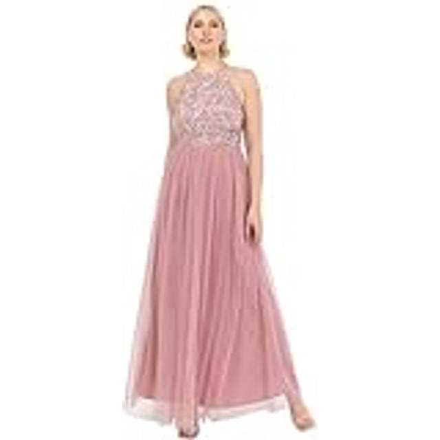 Maya Deluxe Halterneck Embellished Sequin Maxi Dress