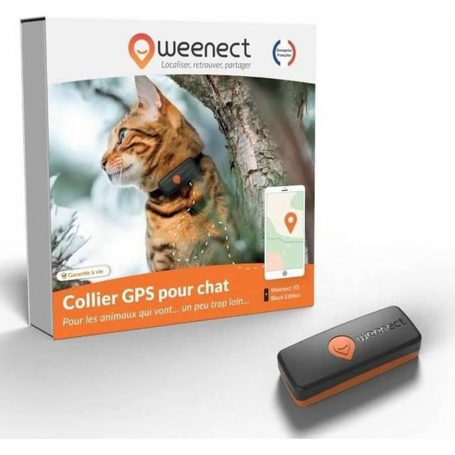 Weenect Localizador GPS Antipérdida XS Negro - Transparente