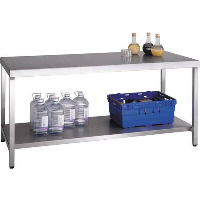Stainless Steel Workbench with lower shelf - 400kg Capacity - 840 x 1500 x 750mm