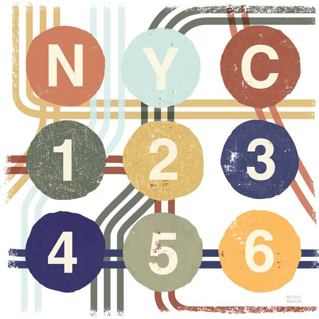 Retro New York CIty Life Subway by Michael Mullan - Wrapped Canvas Graphic Art (76cm H x 76cm W)